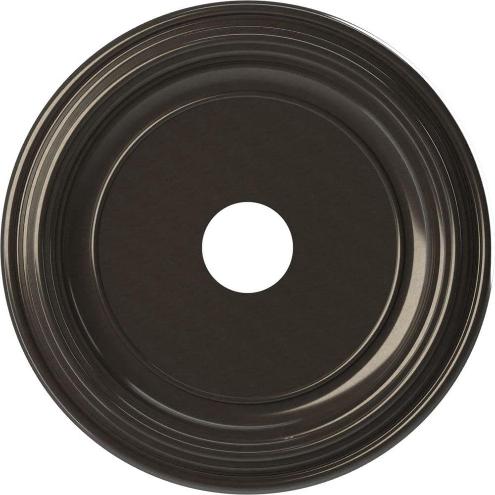 Traditional 19 in. O.D. x 3-1/2 in. I.D. x 1-1/2 in. P Thermoformed PVC Ceiling Medallion Metallic Charcoal price history on PriceWatchPro