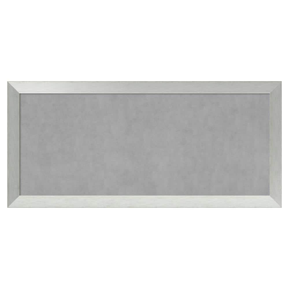 Brushed Sterling Silver 52 in. x 24 in. Framed Magnetic Board price history on PriceWatchPro
