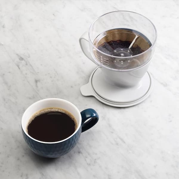  OXO Brew Single Serve Pour-Over Coffee Maker, 12 ounces, White:  Home & Kitchen