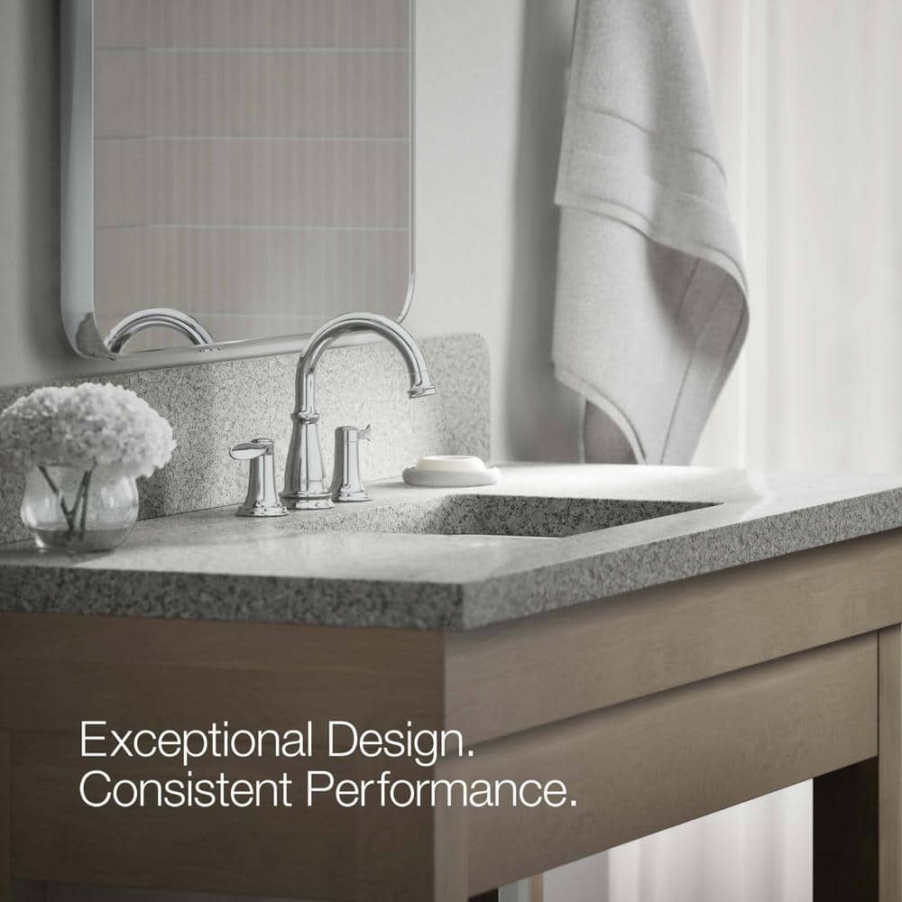 Bellera Polished Chrome Widespread Bathroom Sink Faucet