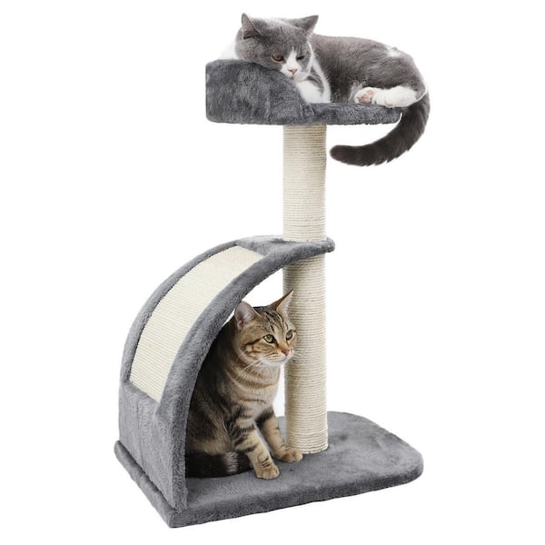 Unbranded Cat Tree Sisal-Covered Scratching Post and Pad, Cat Activity Center for Kittens
