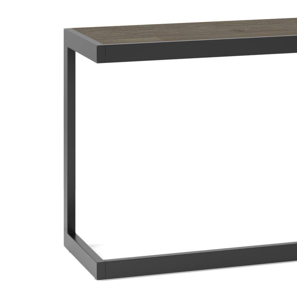 Erina 52'' Distressed Gray Acacia Wood and Metal Console Table