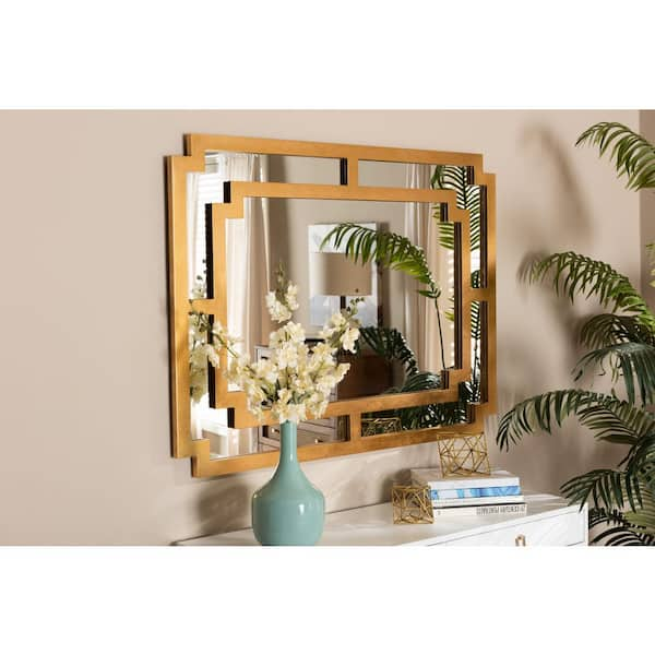 Baxton Studio Dayana Glam 36 in. W x 48 in. H Rectangular Framed