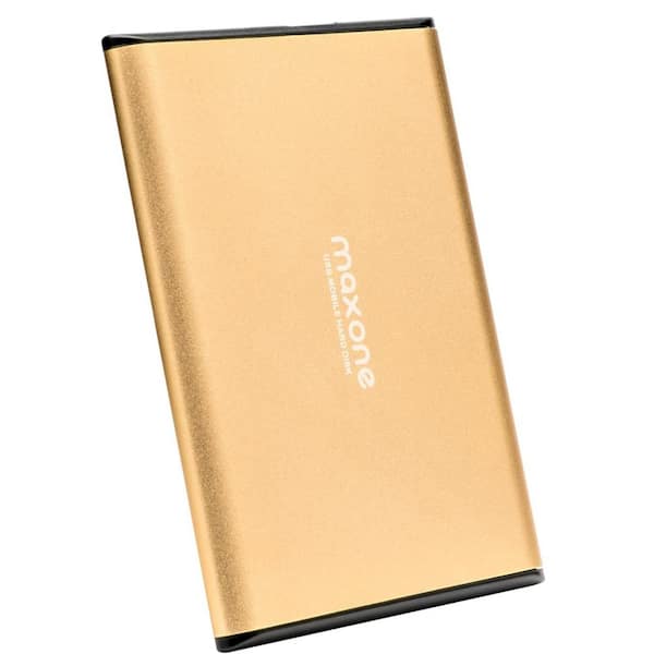 EKIEUDL 500GB Ultra Slim Portable External Hard Drive 2.5" HDD-USB 3.0, Ultra-Fast Data Transfers for PC  and  Laptop, Gold