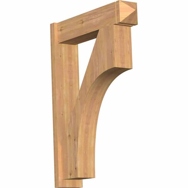 Ekena Millwork 8 in. x 44 in. x 32 in. Western Red Cedar Westlake Arts and Crafts Smooth Outlooker