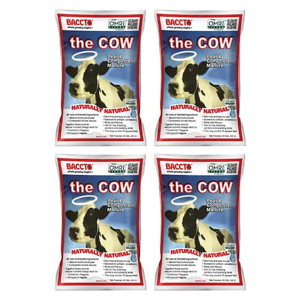 Unbranded Wholly Cow Horticultural Compost and Manure, 40 Qt (4-Pack)
