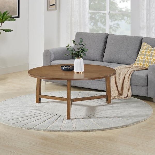 Worldwide Homefurnishings Natural Acacia Wood Rustic Coffee Table in the Coffee  Tables department at