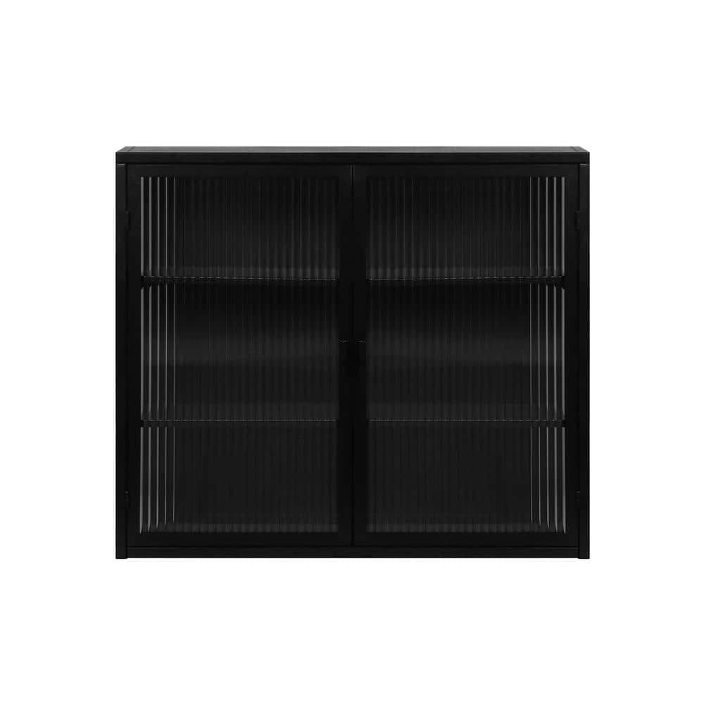Modern Metal 27.56 in. W x 9.06 in. D x 23.62 in. H Bathroom Storage Wall C