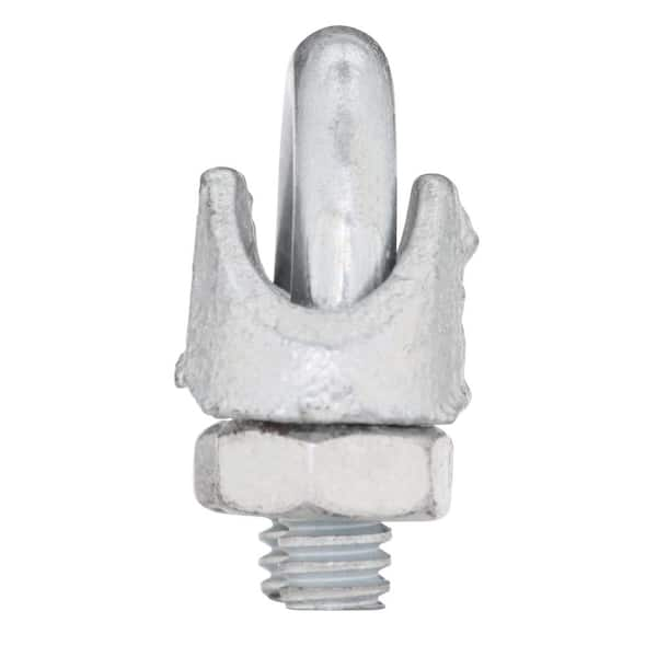 Hardware Essentials 1/16 in. Wire Rope Clip in Zinc-Plated (20-Pack)  852504.0 - The Home Depot