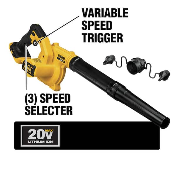 DEWALT 20V MAX Cordless Compact 135 MPH 100 CFM Jobsite Blower 2