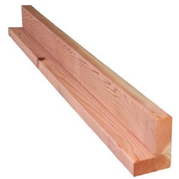 2 in. x 4 in. x 6 ft. Construction Common Redwood Decking Board 10471 ...