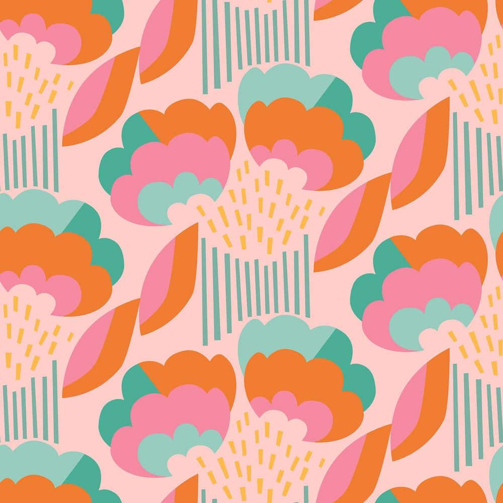 Retro Esme Pink Peel and Stick Wallpaper price history on PriceWatchPro