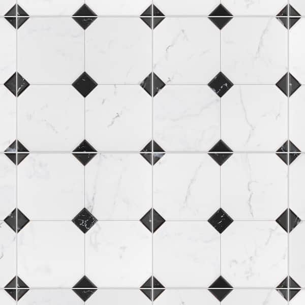 Merola Tile Betera Blanco 13-1/8 in. x 13-1/8 in. Porcelain Floor and Wall Tile (10.98 sq. ft./Case)