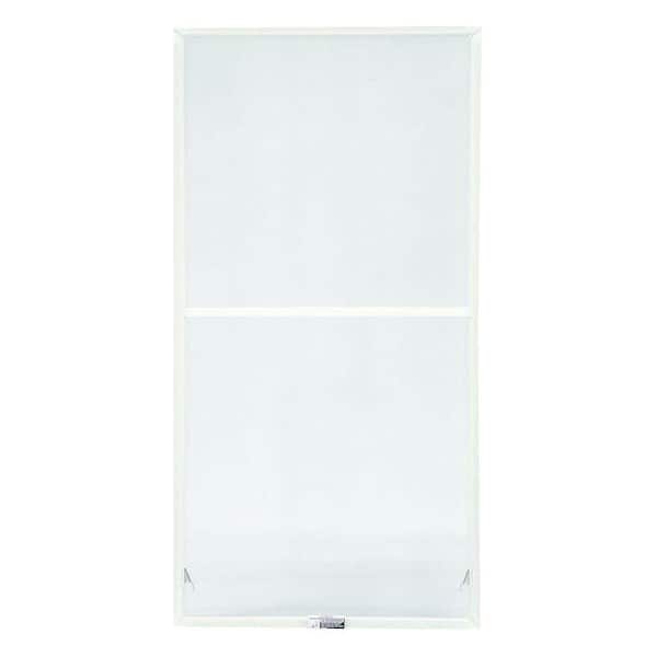 43-7/8 in. x 54-27/32 in. 200 and 400 Series White Aluminum Double-Hung TruScene Window Screen