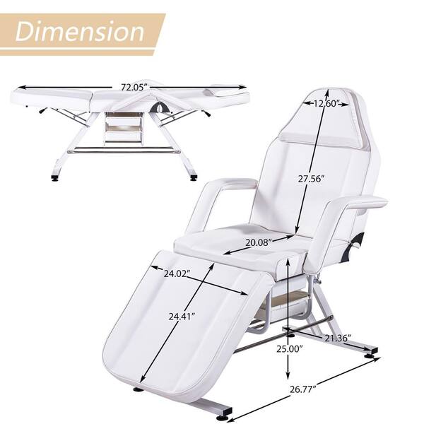 White esthetician online chair