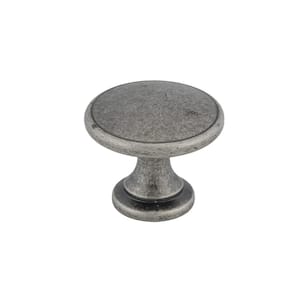 Mont-Royal Collection 1-3/4 in. (44 mm) Traditional Pewter Round Cabinet Knob