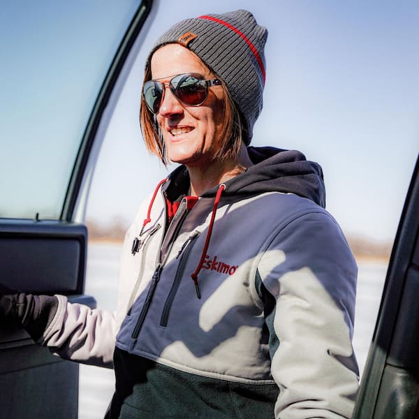 Eskimo BibJak Ice Fishing Pullover, Hoodie, Women's, Frost, Medium