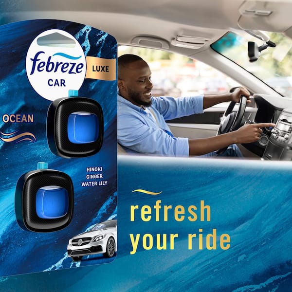 Reviews for Febreze 0.07 oz. Ocean Scent Car Vent Clip Automatic Air Freshener Dispenser (2-Count) | Pg 4