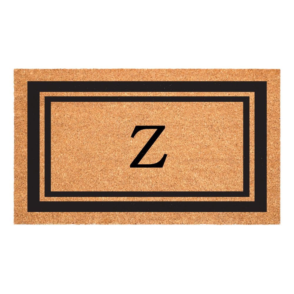 Black Border Monogram Door Mat 18 in. x 30 in. (Letter Z) price history on PriceWatchPro