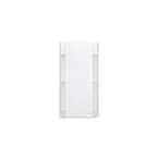 Accord 1.25 in. x 36 in. x 77 in. 1-Piece Direct-to-Stud Shower Back Wall in White