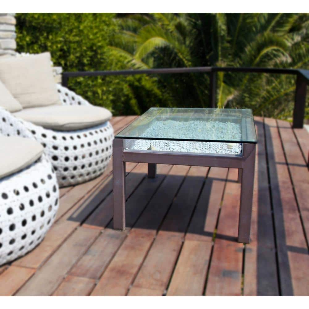 24 Inch Clear Tempered Glass Square Table Top