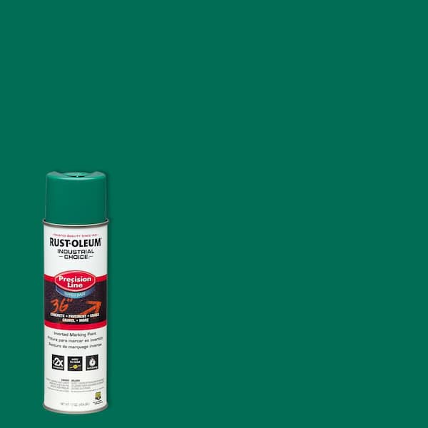 Rust-Oleum Industrial Choice Fluorescent Green Inverted Marking Paint 17  oz.