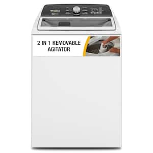4.7 - 4.8 cu. ft. Top Load Washer with 2 in 1 Removable Agitator in White