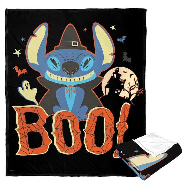 THE NORTHWEST GROUP Disney Lilo, Stitch Witch Stitch Boo Silk Touch Multi-Colored Throw Blanket