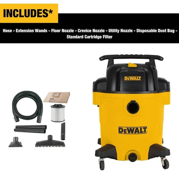 DEWALT 12 Gal. Poly Wet Dry Vac DXV12P The Home Depot