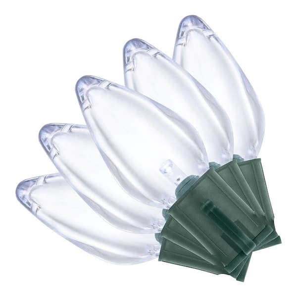 25 Cool White C9 LED Lights