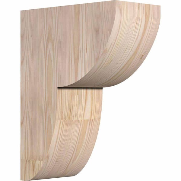 Ekena Millwork 6 in. x 12 in. x 16 in. Douglas Fir Carmel Smooth Corbel