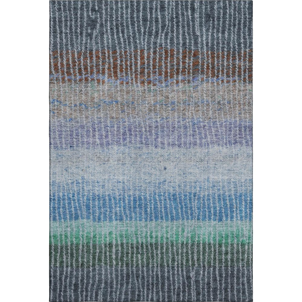 Mayfield Premium Machine Washable Abstract AMF2314 Blue 9 ft. x 12 ft. Area Rug price history on PriceWatchPro