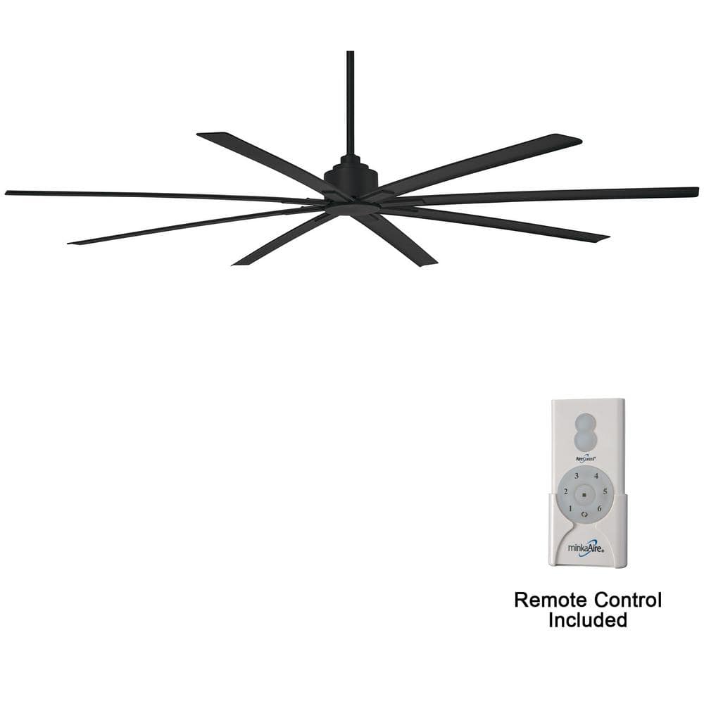 MINKA-AIRE Xtreme H20 84 in. Indoor/Outdoor Coal Ceiling Fan with Remote  Control F896-84-CL - The Home Depot