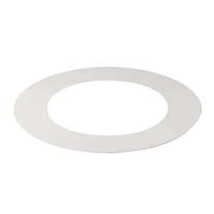 Direct-to-Ceiling 5.5 in. to 8.4 in. White Universal Goof Ring for Recessed Lights
