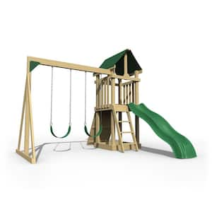 Backyard Hideout Pine Wood Playset