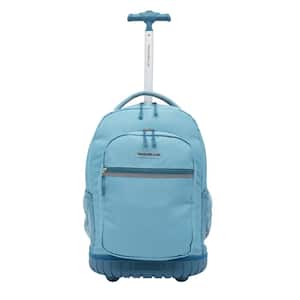 18 In. Aqua Rolling Backpack with Solid Bottom