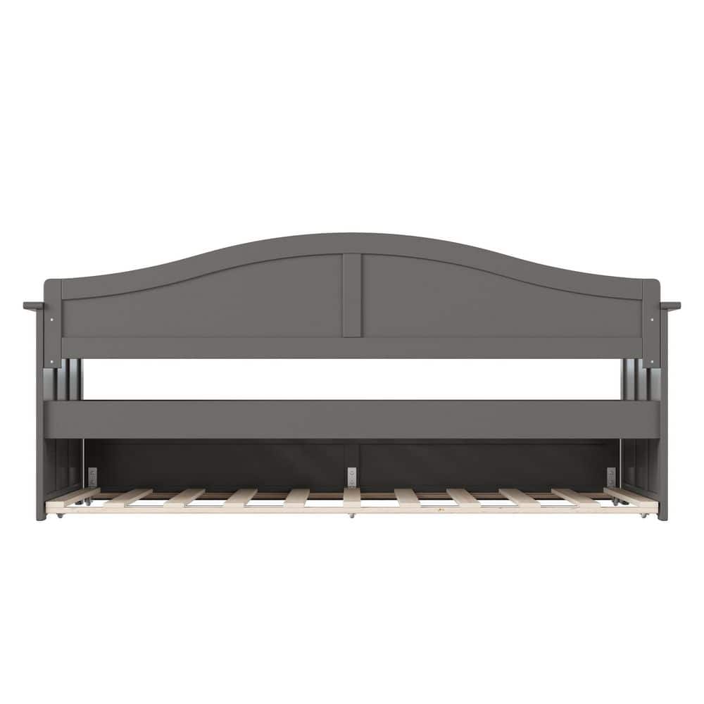 Nantucket Walnut Twin Solid Wood Daybed with Twin Trundle - thumbnail 5