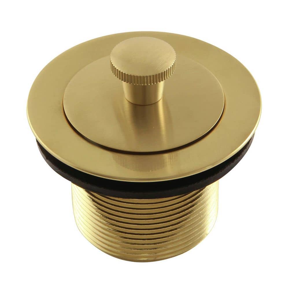 Kingston Brass Trimscape Lift and Turn Tub Drain in Brushed Brass