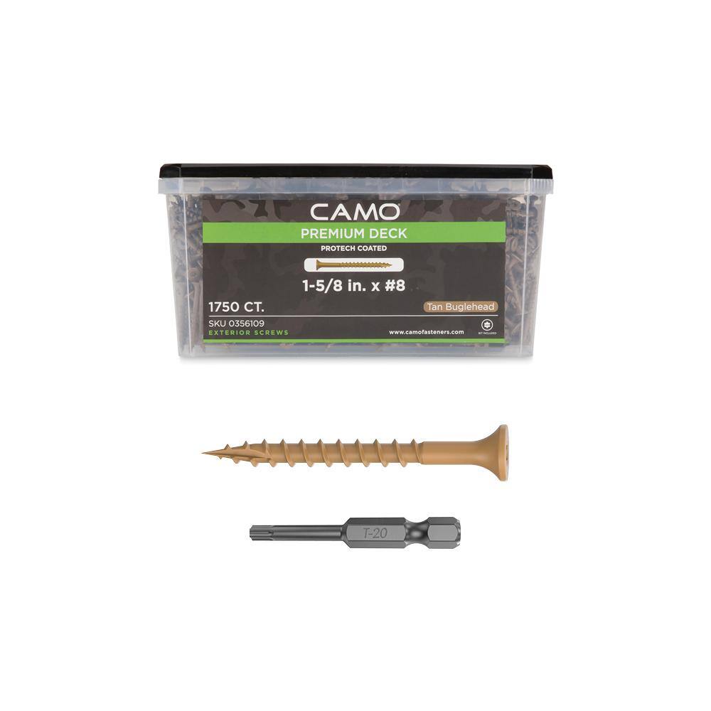 1-5/8 in. #8 Tan Star Drive Exterior Bugle Head Wood Deck Screws (1750-Count) price history on PriceWatchPro