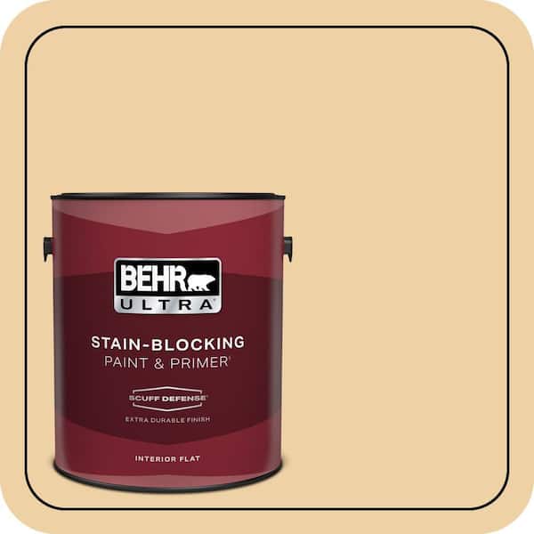 BEHR ULTRA 1 gal. Home Decorators Collection #HDC-CT-01 Amber Moon Extra Durable Flat Interior Paint & Primer