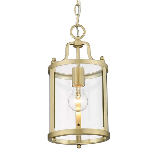 Golden Lighting Payton 1-Light Brushed Champagne Bronze Mini Pendant