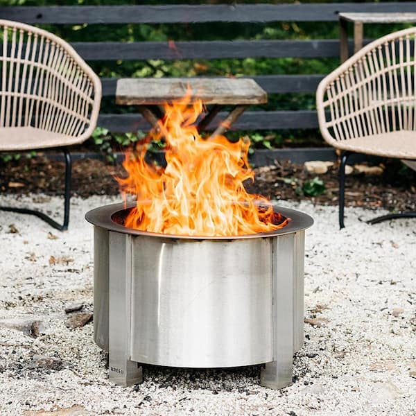 Breeo X Series 19 Smokeless Fire Pit Stainless Steel, Breeo Fire Pit Install