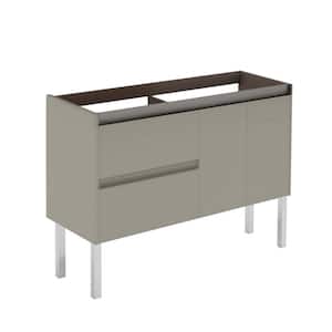 Ambra 120 DBL Base 47 in. W x 17.6 in. D x 21.8 in. H Bath Vanity Cabinet without Top in Matte Sand