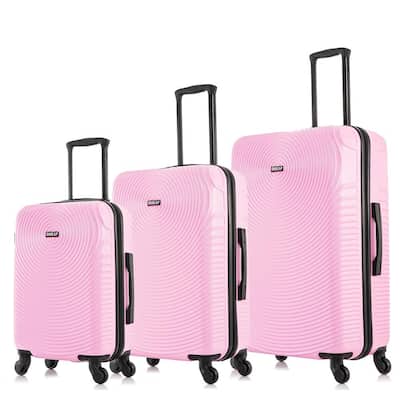 Inception Lightweight Hardside Spinner Pink 3-Piece Luggage set 20 in. x 24 in. x 28 in.
