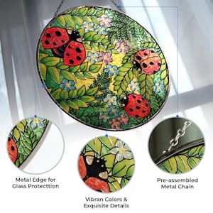 12 in. Suncatcher with Ladybug Decoration