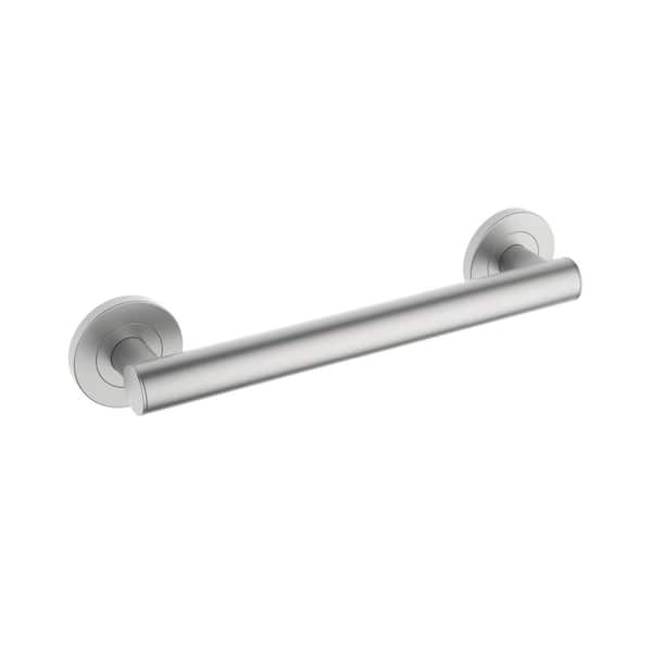 12 in. Concealed Screw Grab/Assist Bar Shower/Toilet Grab Bar for Handicapped or Elderly in Brushed Nickel
