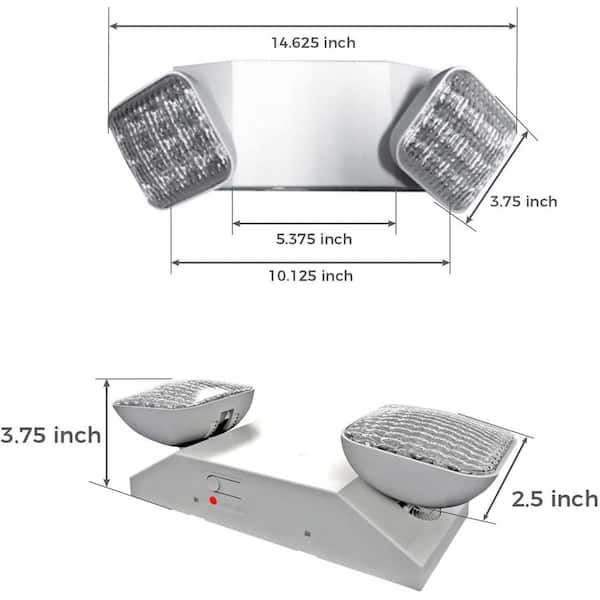 Ciata Green Light Up Integrated LED Hardwired or Battery Operated Wet Location Approved Exit Sign 20635L