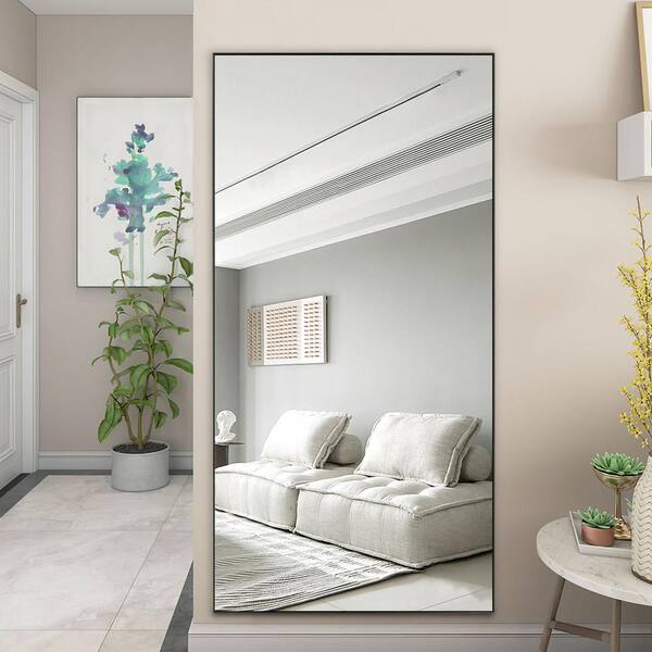 Lirago 70 in. H x 32 in. W Rectangle Black Framed Dresser Mirror