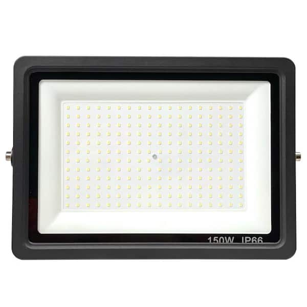 1050-Watt Equivalent Integrated Black Outdoor LED Flood Light, 18000 Lumens, Security Light