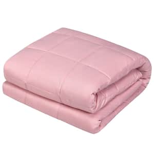 10 lbs Full 41'' x 60'' Cooling Weighted Blanket Luxury Cooler Version Pink